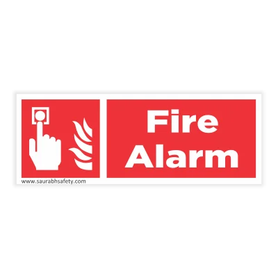 To be used only in case of fire sign