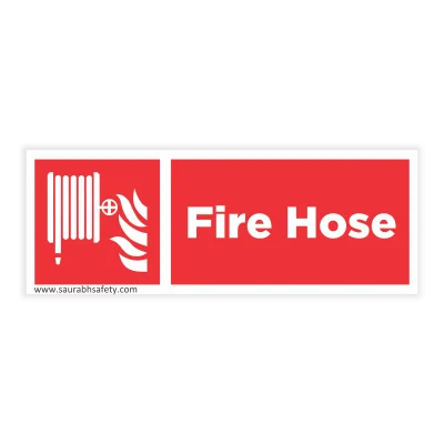 Open this valve in event of fire board