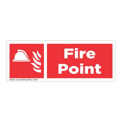 Foam inlet fire safety sign
