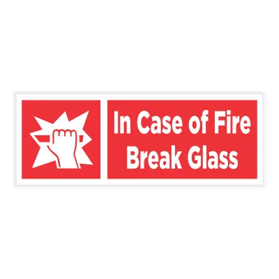 Fire lift indicator sign