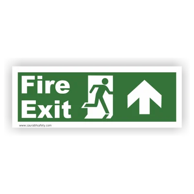 Fire Exit Sign Up Direction
