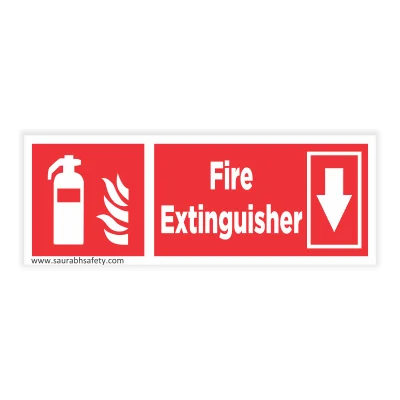 CO2 fire extinguisher usage sign