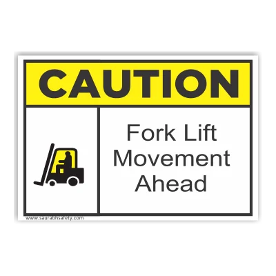 Forklift movement ahead