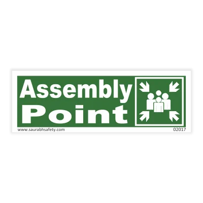 Assembly Point Sign Bold Horizontal