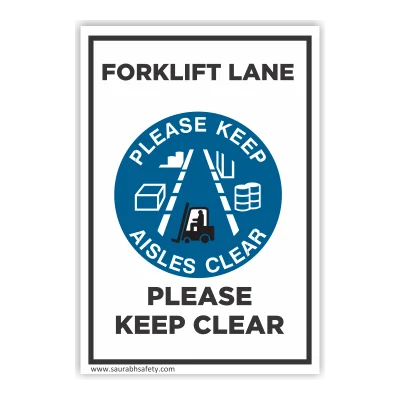 Forklift lane keep clear