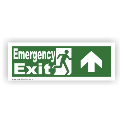 Emergency Exit Up Arrow Sign