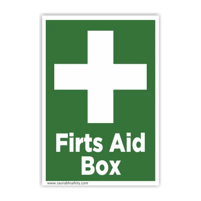 First Aid Sign Board - Gujarati