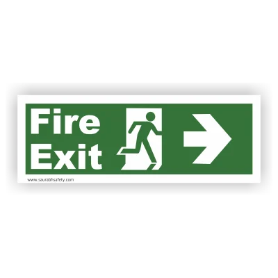 Fire Exit Sign Right Direction