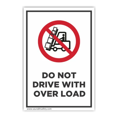 Do not drive overloaded forklift